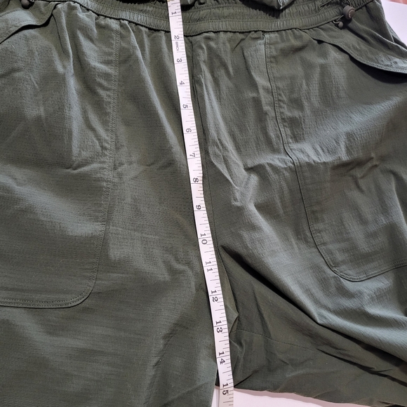 Athleta Trekkie High Rise Parachute Pant Aspen Olive Green Street wear XL tall - Picture 6 of 13